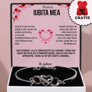De la iubit pentru iubită | JULIET_HEARTBRACELET_LOVEBEAR