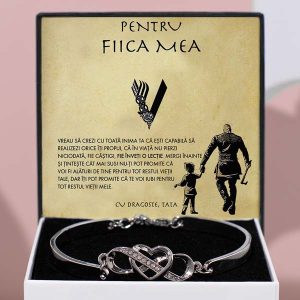 De la tată pentru fiică | QUINN_HEARTBRACELET