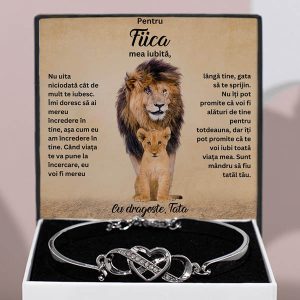 De la tată pentru fiică | LEONA_HEARTBRACELET